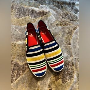 Keds x Kate Spade Size 10 Multicolor Stripe Slip On Sneakers $12